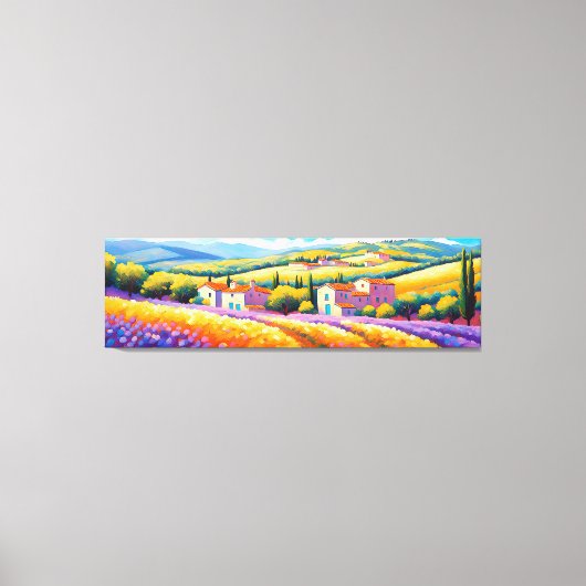 "Vallée Florale" Grosse Landschaft Provence Leinwanddruck (Vorderseite)