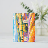 "Vallée Florale" Grosse Landschaft Provence Postkarte (Stehend Vorderseite)