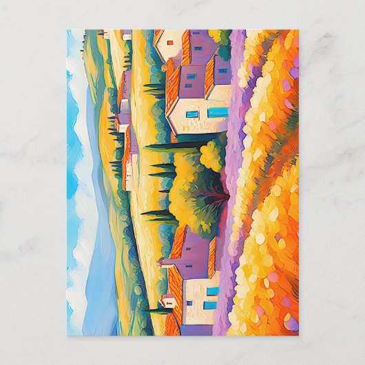 "Vallée Florale" Grosse Landschaft Provence Postkarte (Vorderseite)