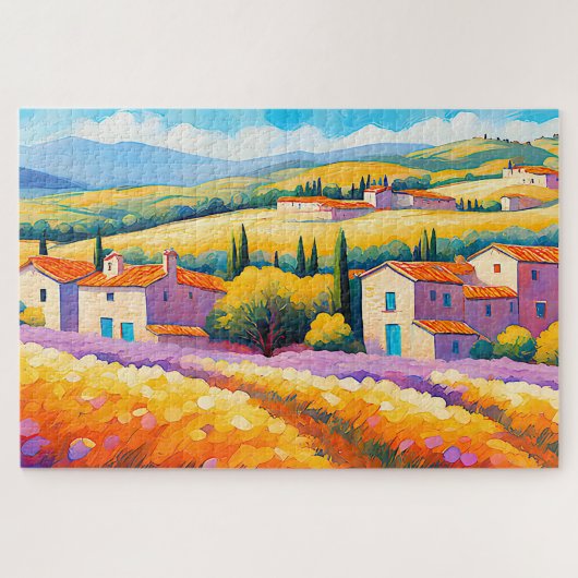 "Vallée Florale" Grosse Landschaft Provence Puzzle (Horizontal)
