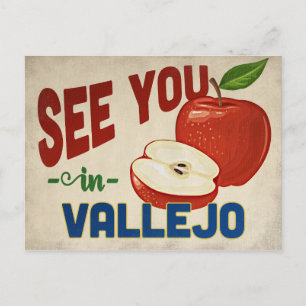 Vallejo Kalifornien Apfel - Vintage Reise Postkarte