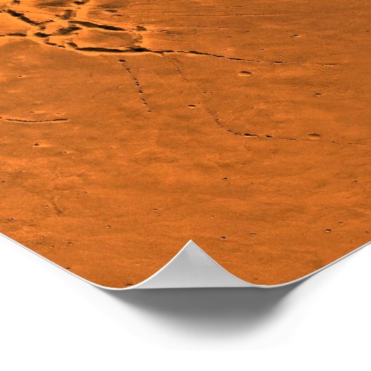 Valles Marineris Canyon System on Mars Panorama Poster (Ecke)