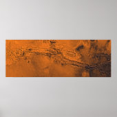 Valles Marineris Canyon System on Mars Panorama Poster (Vorne)