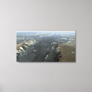 Valles Marineris, der Grand Canyon von Mars Leinwanddruck