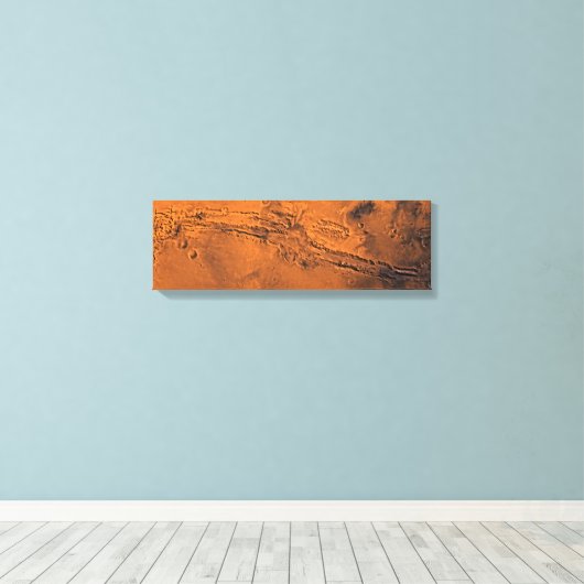 Valles Marineris Mariner Valle Mars Leinwanddruck (Insitu (Holzboden))