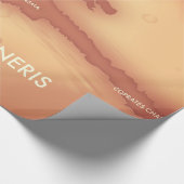 Valles marineris Mars map Geschenkpapier (Ecke)