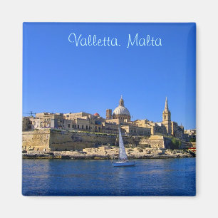 Valletta am sonnigen Tag Magnet
