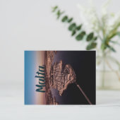 Valletta City Malta Luftbildfotografie Postkarte (Stehend Vorderseite)