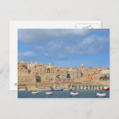 Valletta Harbour, Malta Postcard Postkarte (Vorne/Hinten)
