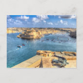 Valletta Harbour Malta Postkarte (Vorderseite)