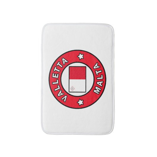 Valletta Malta Badematte (Vorderseite Vertikal)