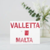 Valletta Malta Designs Postkarte (Stehend Vorderseite)