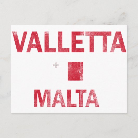 Valletta Malta Designs Postkarte (Vorderseite)