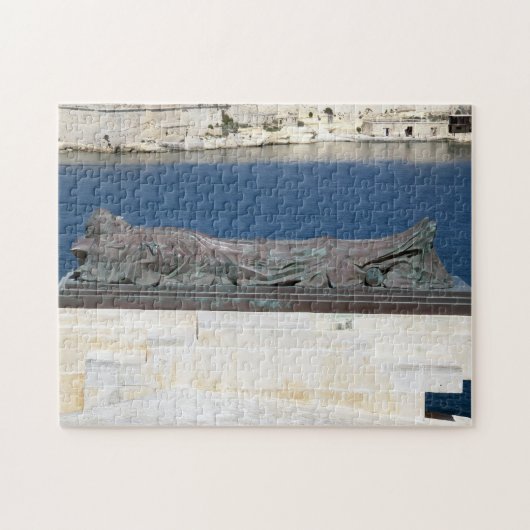 Valletta Malta, die zum zweiten Weltkrieg gehörte. Puzzle (Horizontal)