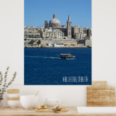 Valletta Malta Landschaftsurlaub Souvenir Poster (Küche)