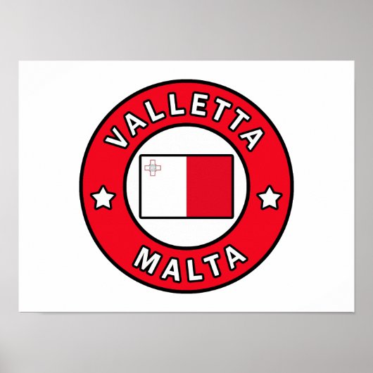 Valletta Malta Poster (Vorne)