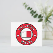 Valletta Malta Postkarte (Stehend Vorderseite)