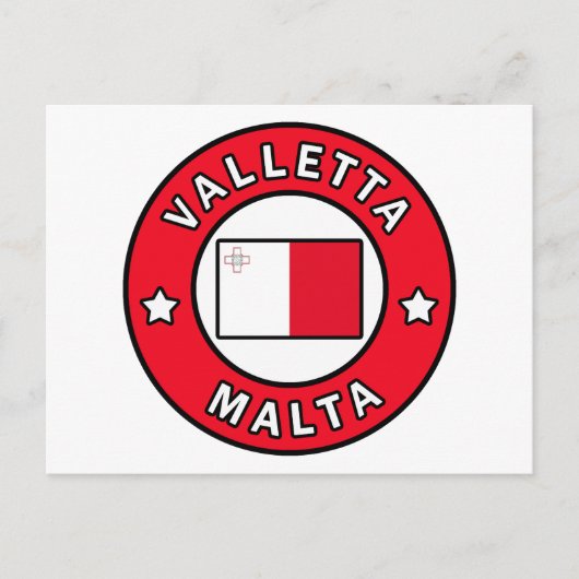 Valletta Malta Postkarte (Vorderseite)