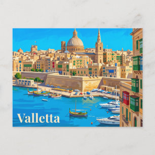 Valletta Malta Postkarte