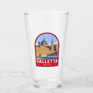 Valletta Malta Reisen Vintage Kunst Glas