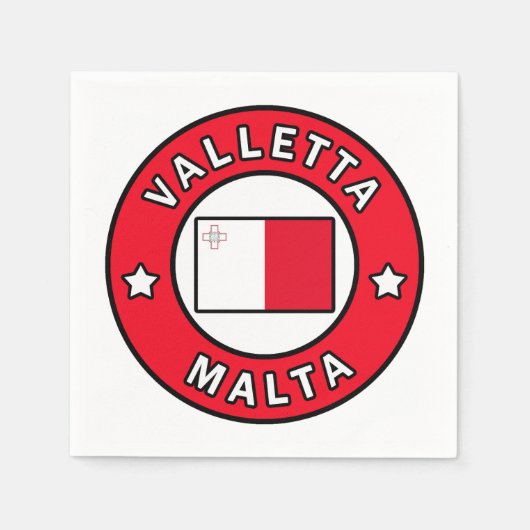 Valletta Malta Serviette (Vorderseite)