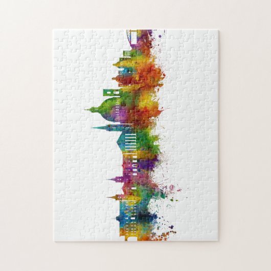 Valletta Malta Skyline Puzzle (Vertikal)