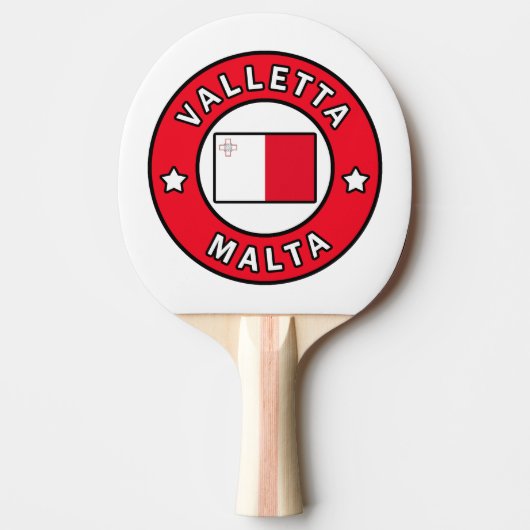 Valletta Malta Tischtennis Schläger (Vorderseite)