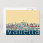 Valletta Postkarte (Vorne/Hinten)