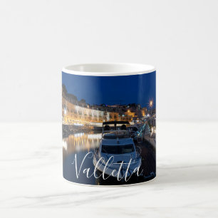 Valletta Uferviertel mit kleinem Hafen Kaffeetasse