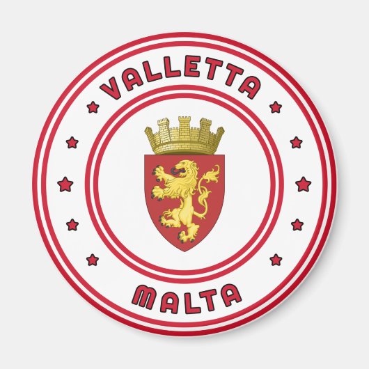 Valletta-Wappen, Malta Magnet (Vorne)