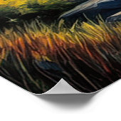 Valley Beneath Celestial Sky Poster (Ecke)