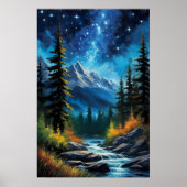 Valley Beneath Celestial Sky Poster (Vorne)