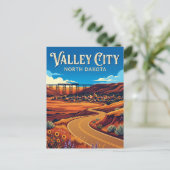 Valley City USA Postkarte (Stehend Vorderseite)