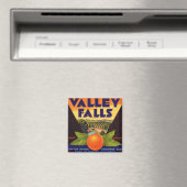 Valley Falls Orange Crate Label Magnet (In Situ (Geschirrspüler))