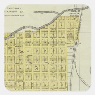 Valley Falls, Williamstown und Lowell, Kansas Quadratischer Aufkleber