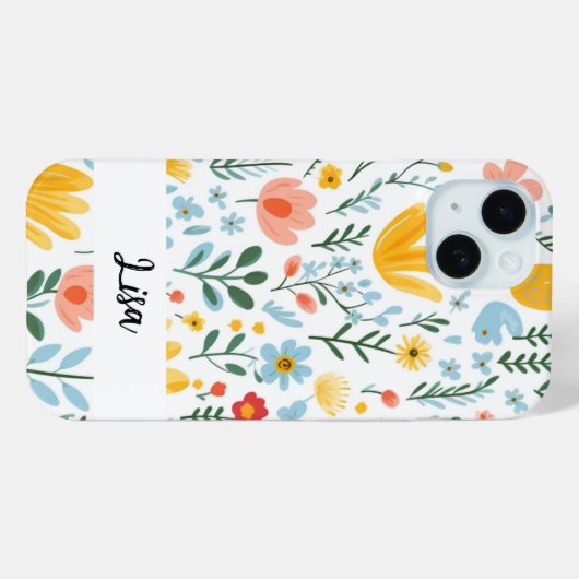 Valley Floral iPhone Case (Rückseite (Horizontal))