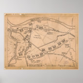 Valley Forge Encampment Map (1777-Juni 1778) Poster (Vorne)