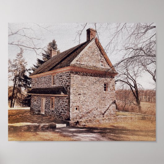 Valley Forge Farm House Druck Poster (Vorne)