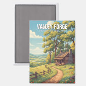 Valley Forge National Historic Park Travel Magnet (Vorderseite/Rückseite)
