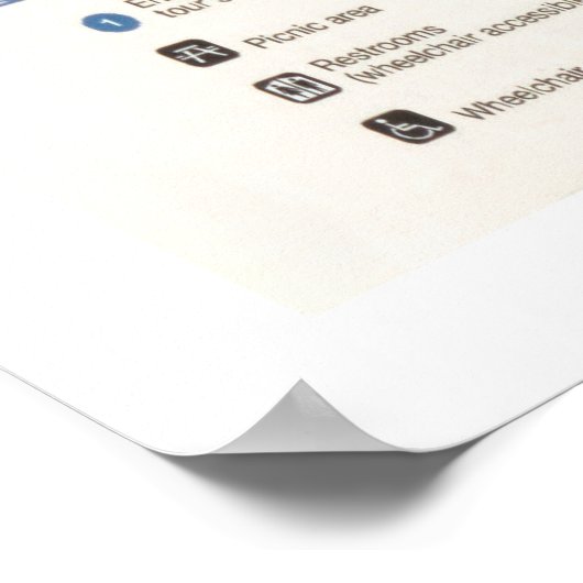 Valley Forge National Historical Park Map (2000) Poster (Ecke)