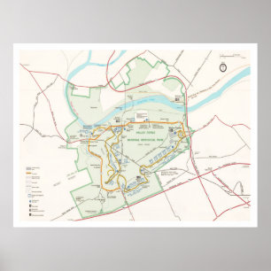 Valley Forge National Historical Park Map (2000) Poster