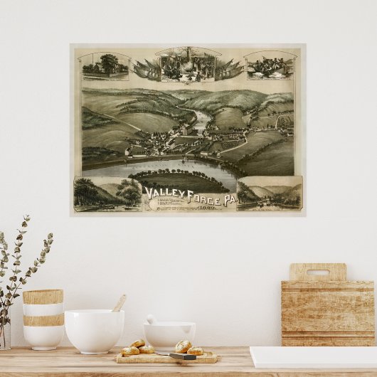 Valley Forge Pa. 1890 Poster (Küche)