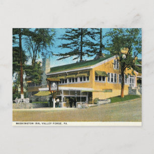 Valley Forge, PA, Inn, Vintag Postkarte