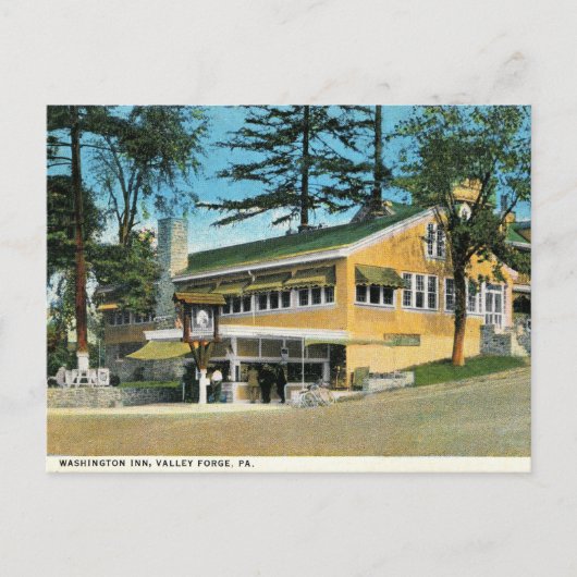 Valley Forge, PA, Inn, Vintag Postkarte (Vorderseite)