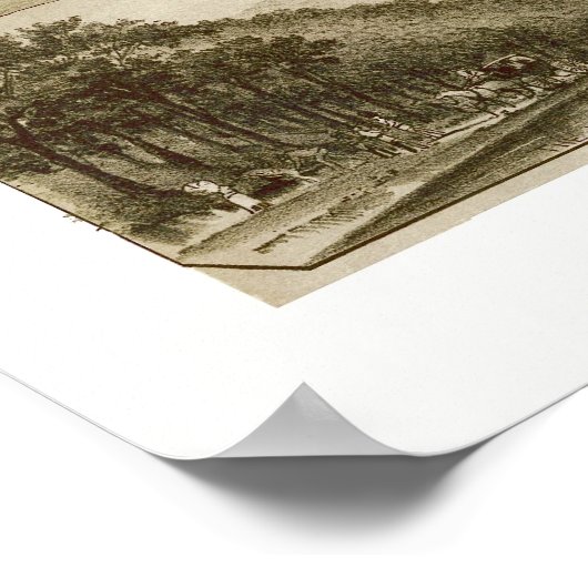 Valley Forge, PA Panoramic Map - 1890 Poster (Ecke)