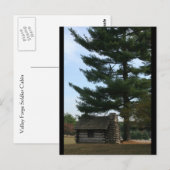 Valley Forge Soldier Kabine Postkarte (Vorne/Hinten)