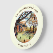 Valley Gardens Harrogate Yorkshire England Große Wanduhr (Winkel)