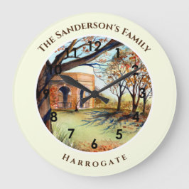 Valley Gardens Harrogate Yorkshire England Große Wanduhr