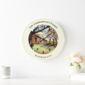 Valley Gardens Harrogate Yorkshire England Große Wanduhr (Zuhause)