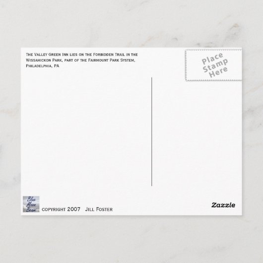 Valley Green Postkarte (Rückseite)